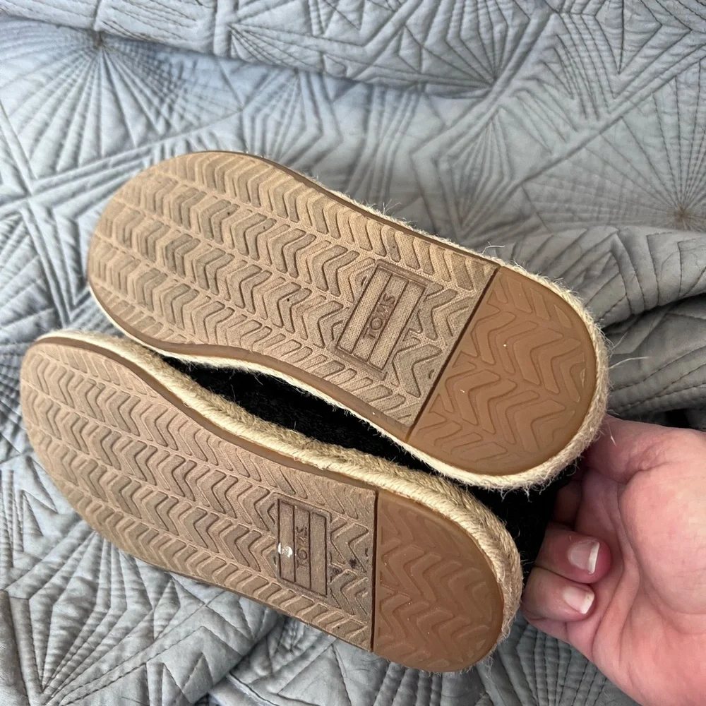 Toms - Women's Alpargata Rope 2.0 Espadrille Slip-On Flats black size 6